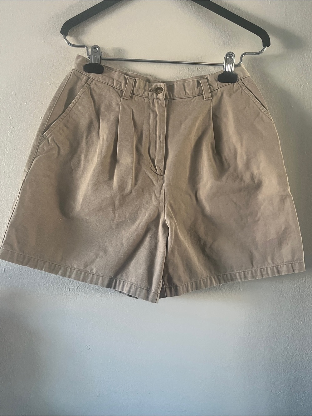 Ralph Lauren Tailored Pleat Front Khaki Shorts